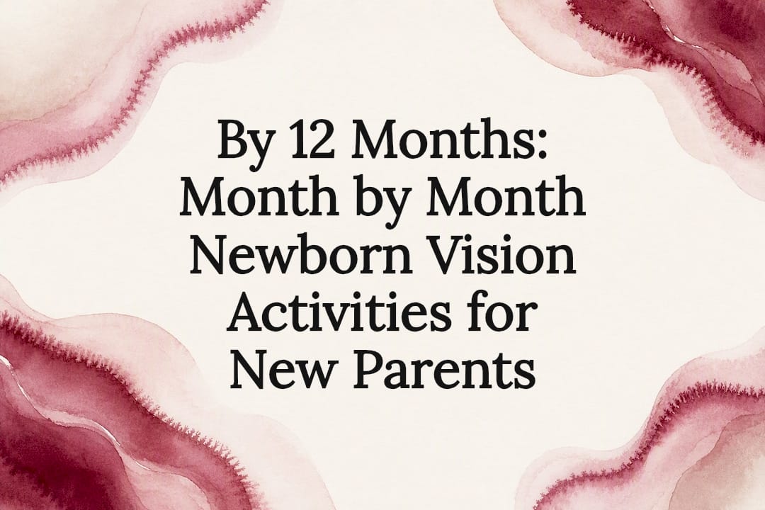 Decorative newborn vision title card
