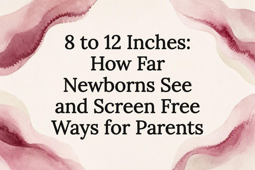 Decorative newborn vision title card