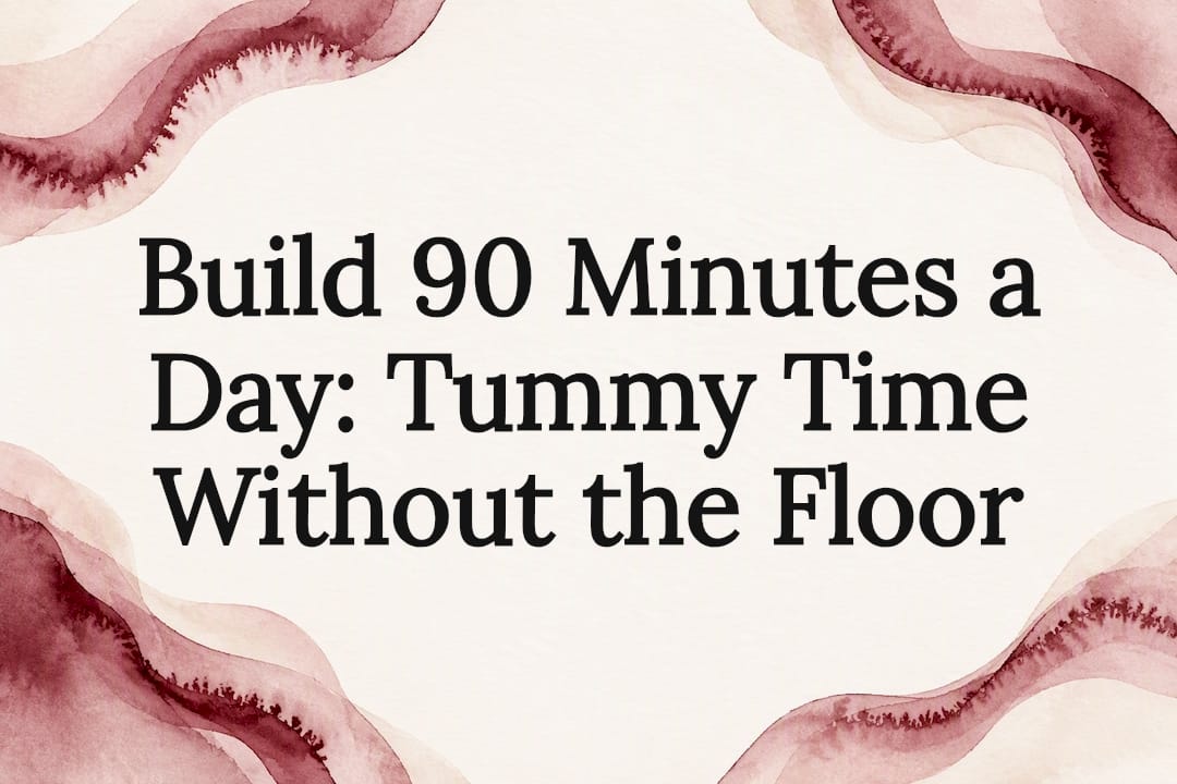 Decorative tummy time article title card
