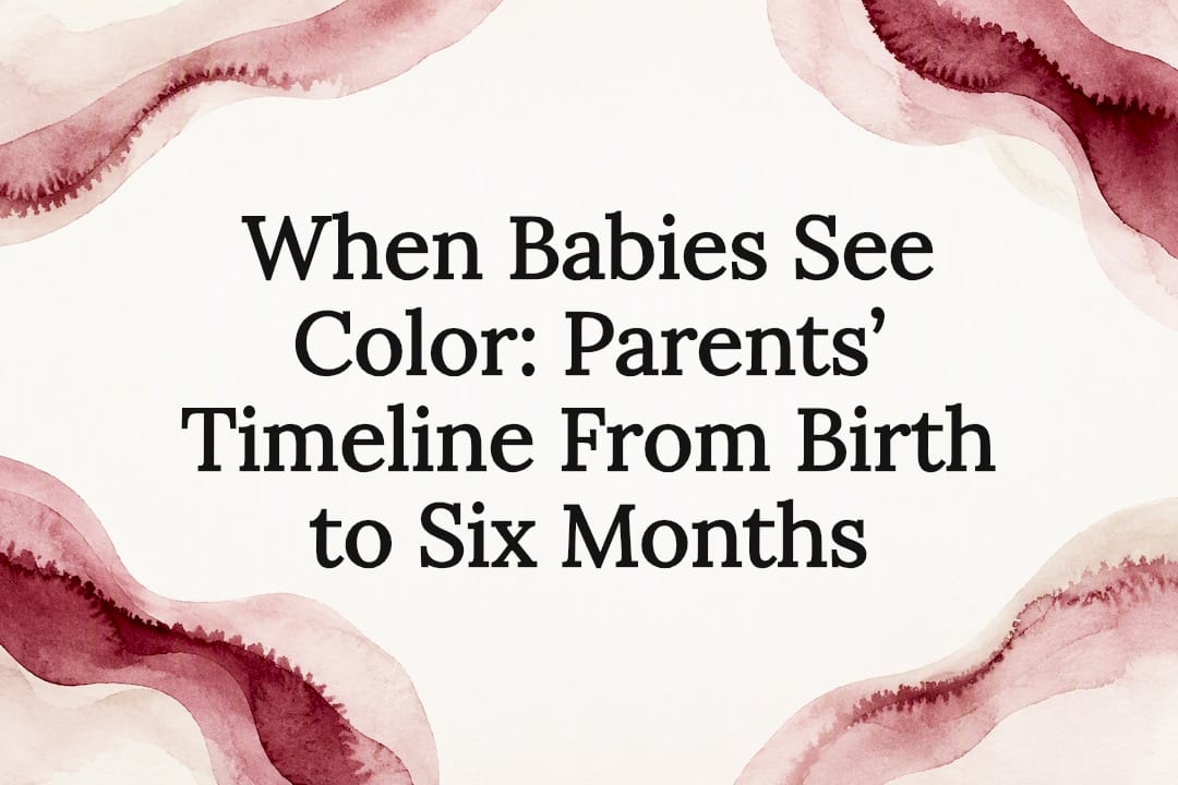 Watercolor ribbons frame a clear title area