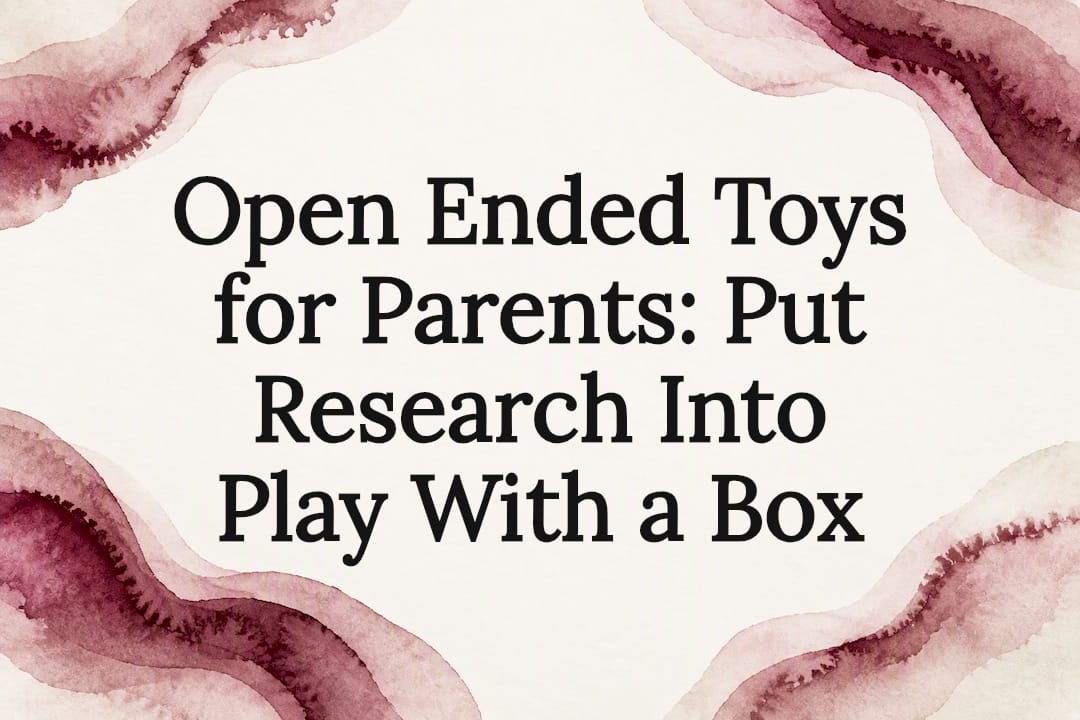 Watercolor frame for open-ended play title